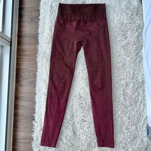 Lululemon maroon leggings size 6